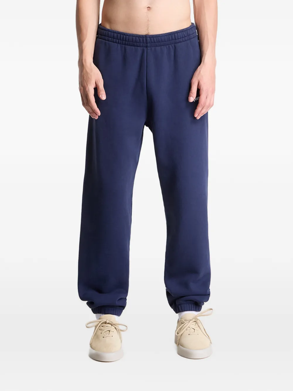 Sporty & Rich logo-print track pants Blauw