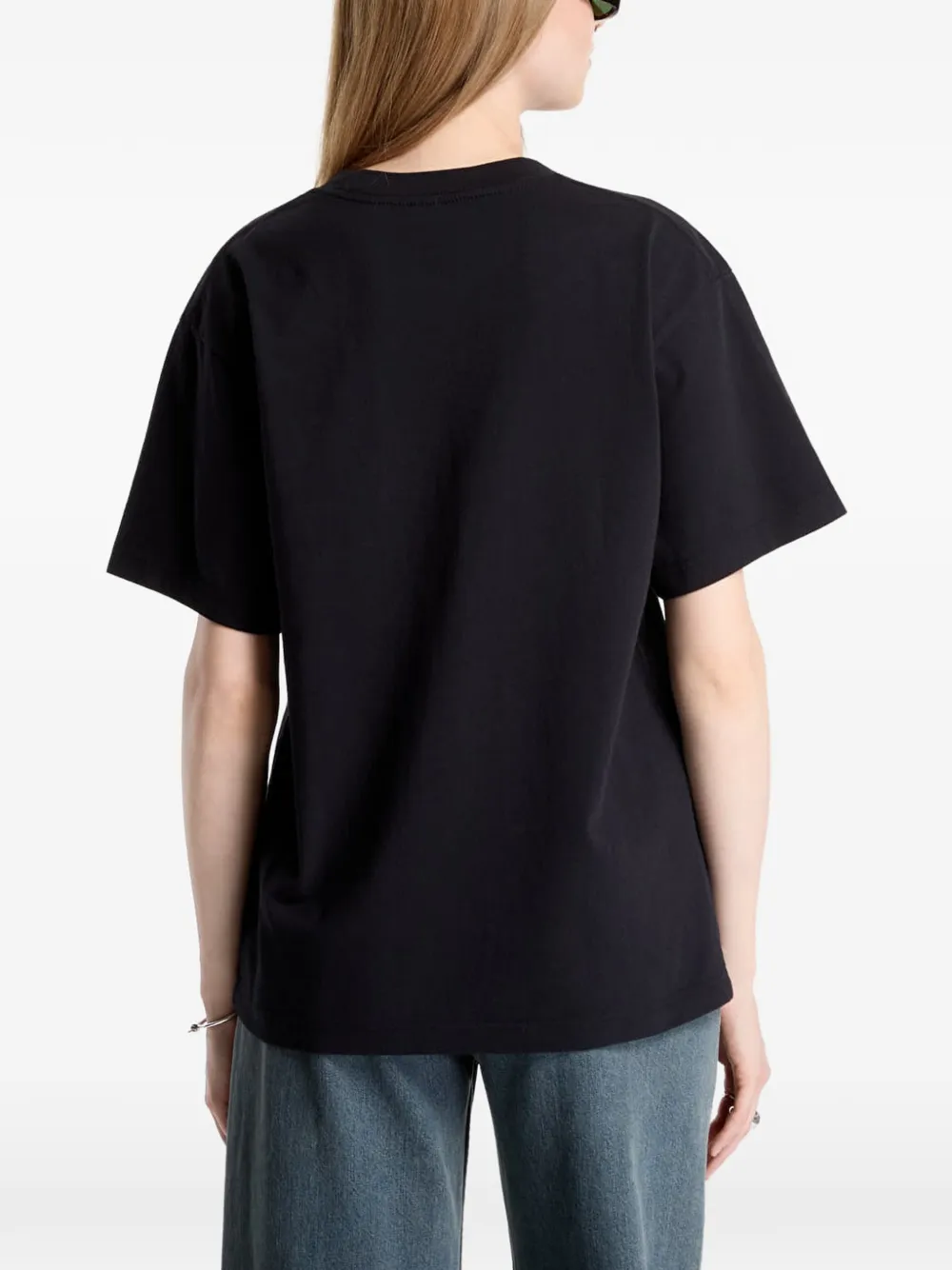 Pleasures x FTSHP Zine graphic-print T-shirt Zwart