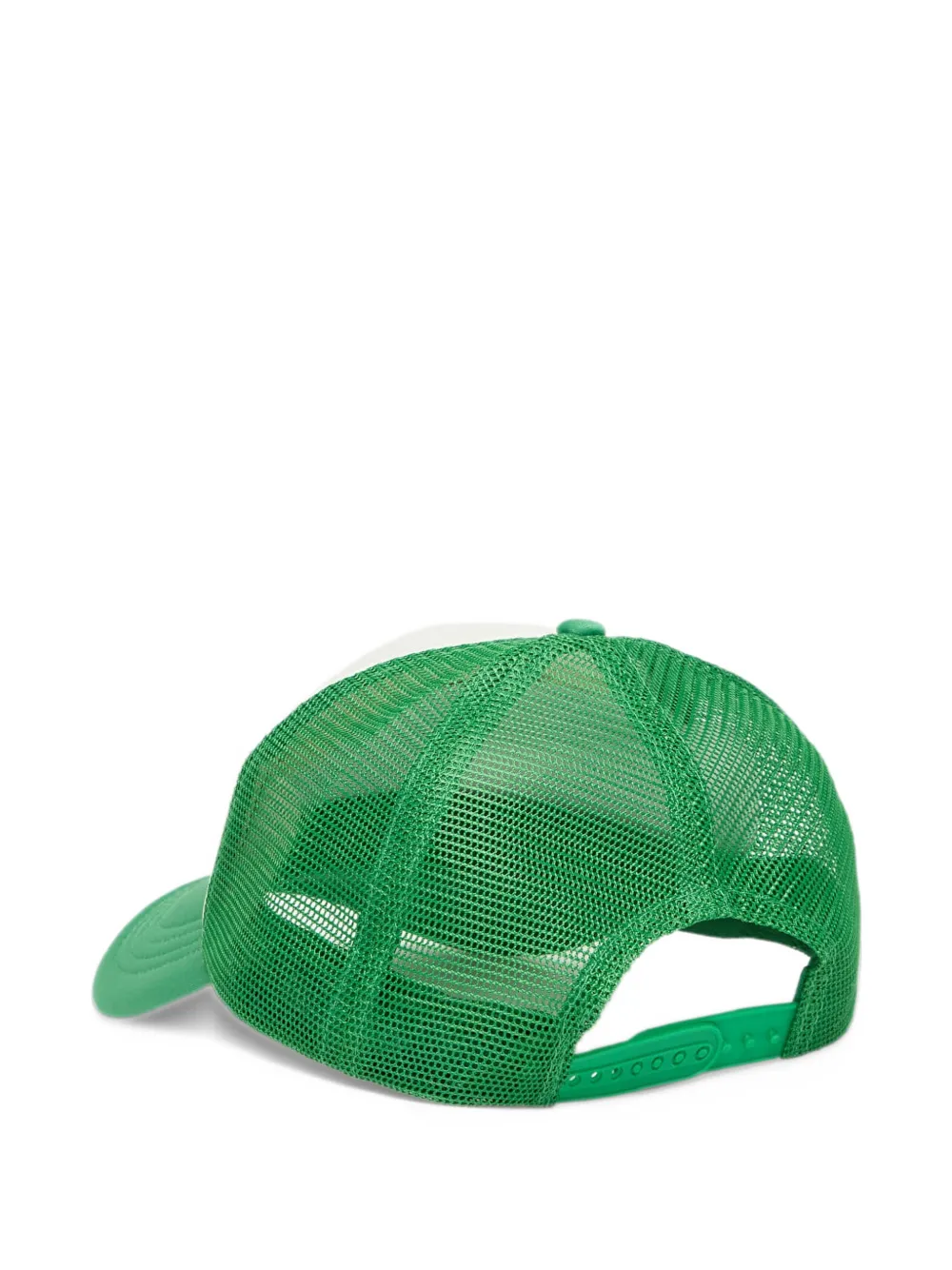 Sporty & Rich logo-embroidered mesh-panel trucker hat Wit