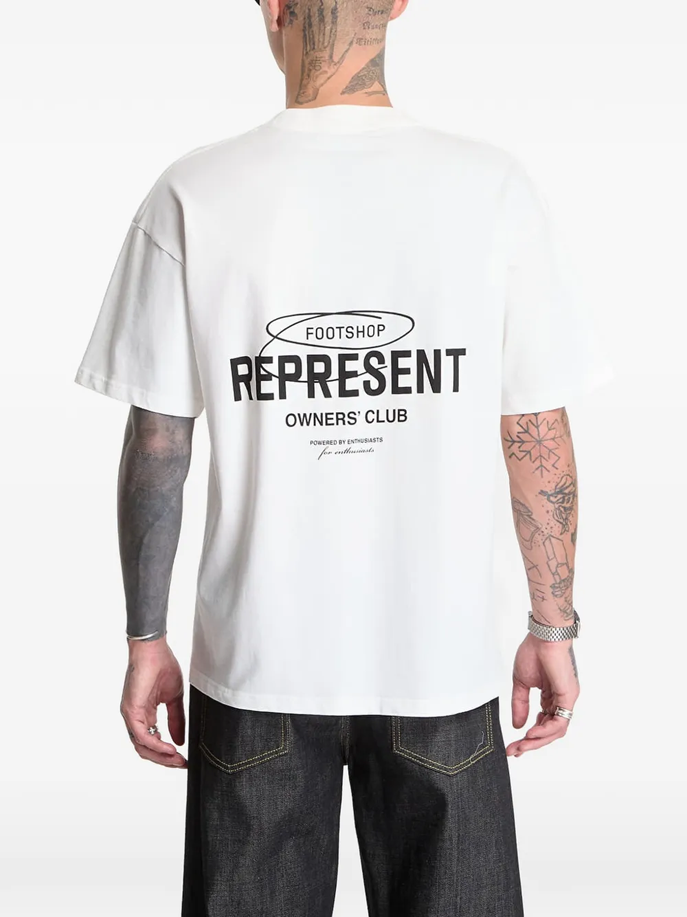 Represent Owners' Club logo-print T-shirt Wit