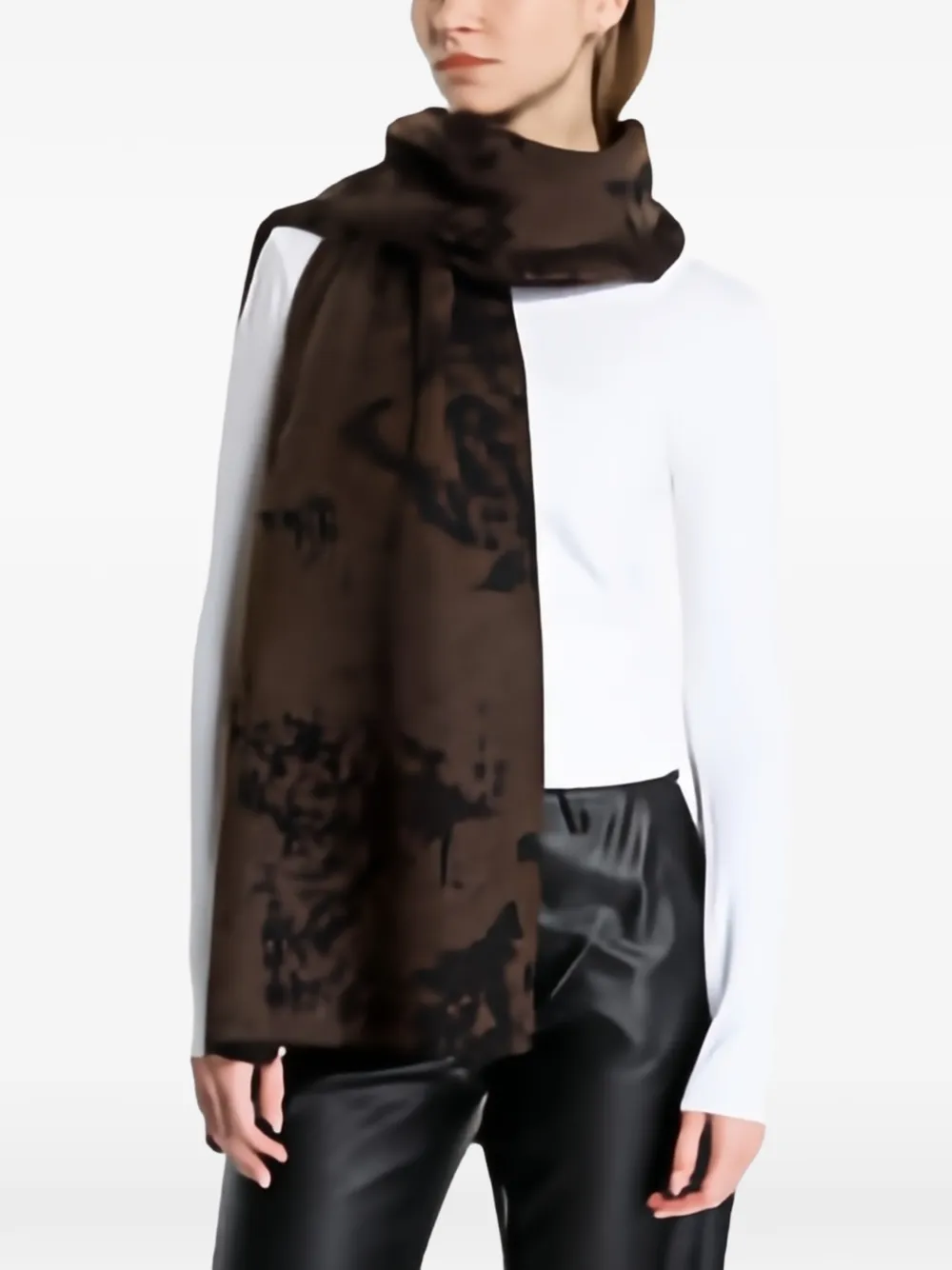 Carhartt WIP Camo Disperse scarf - Marrone