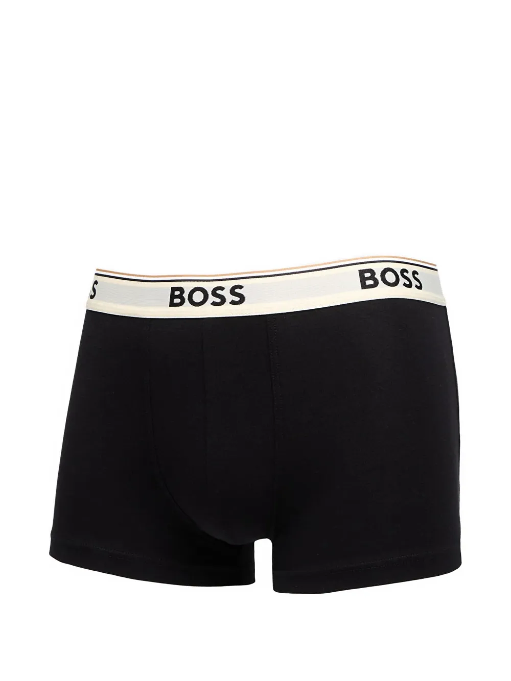 HUGO three-pack of logo-detail trunks in stretch cotton - Nero