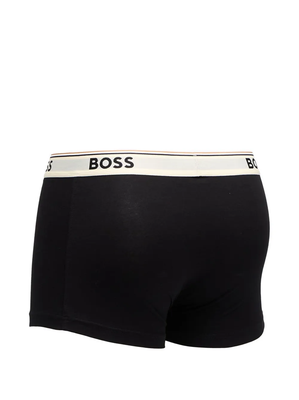 HUGO three-pack of logo-detail trunks in stretch cotton Zwart