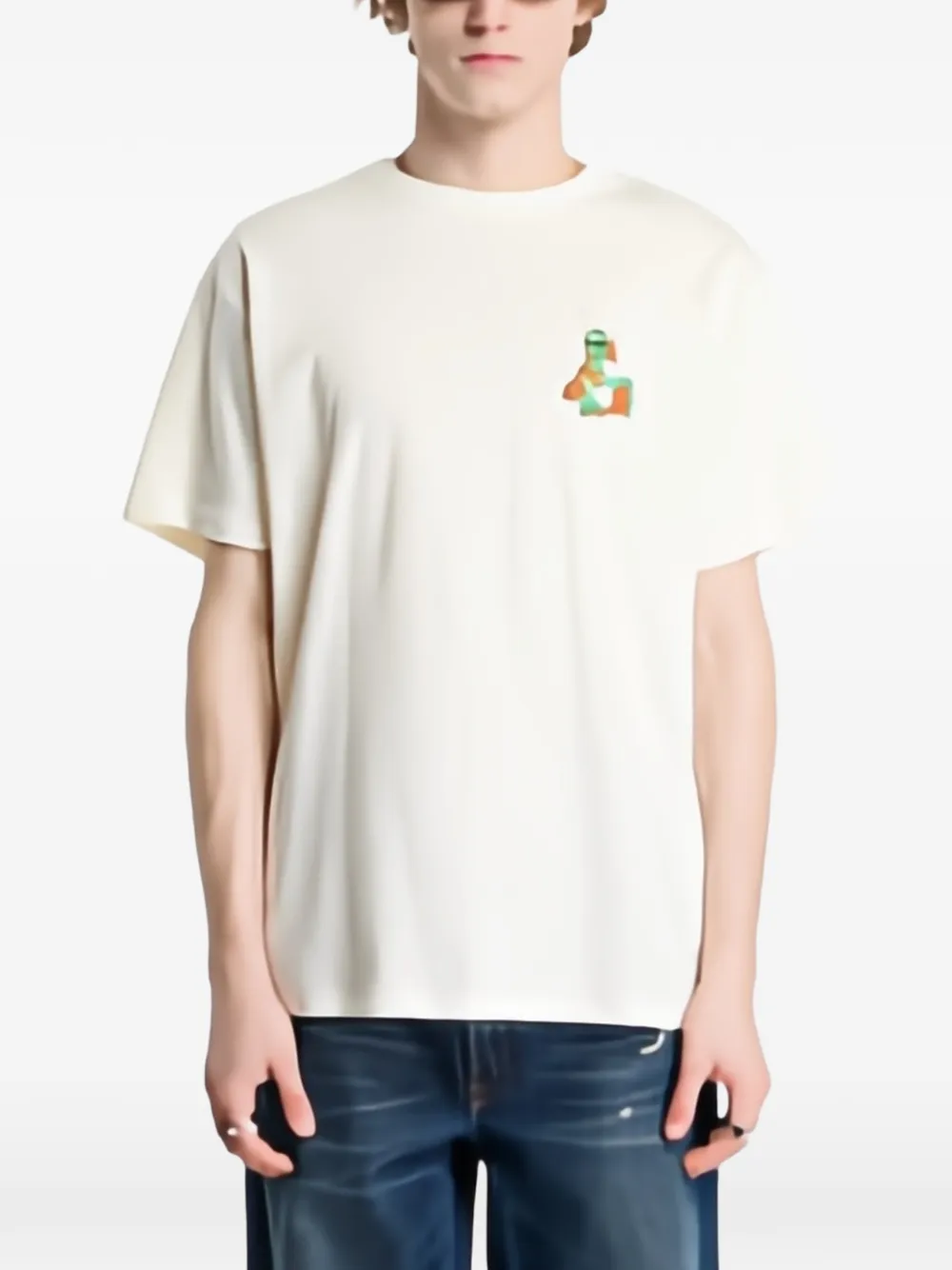 Ripndip Here All Along graphic-print T-shirt Beige