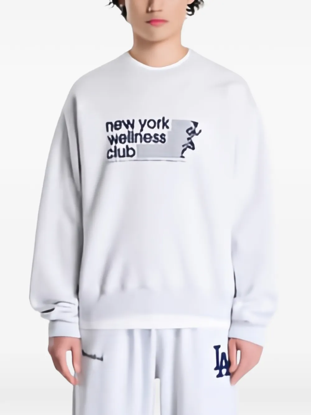 Sporty & Rich Wellness Club sweatshirt Grijs