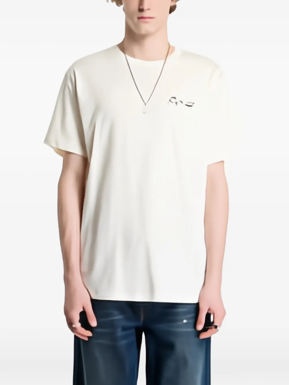 Ripndip Drive Thru logo-print T-shirt Beige