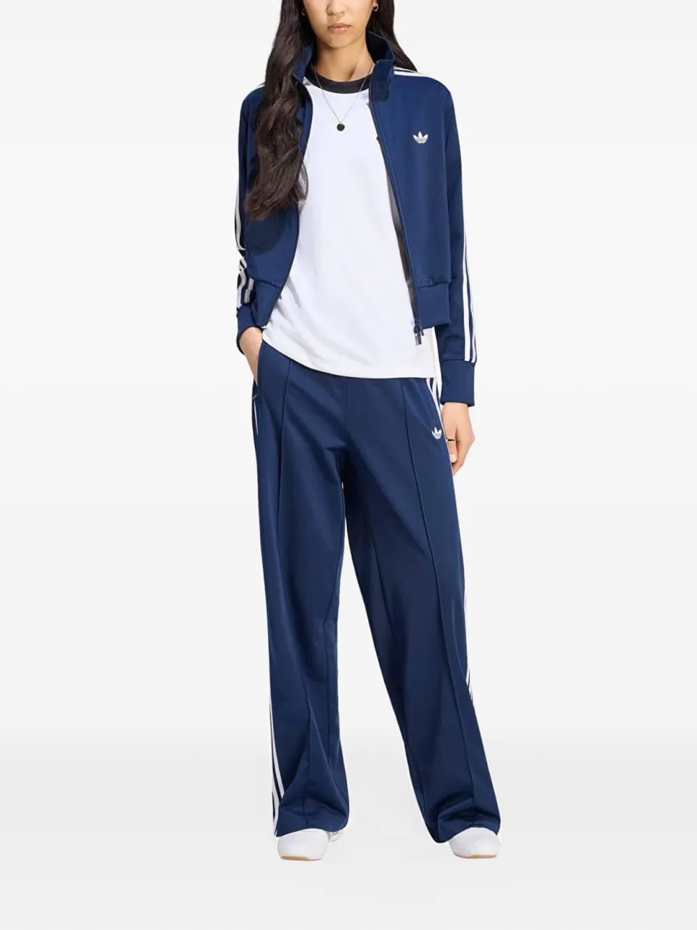 adidas Firebird loose track tracksuit bottoms Blauw