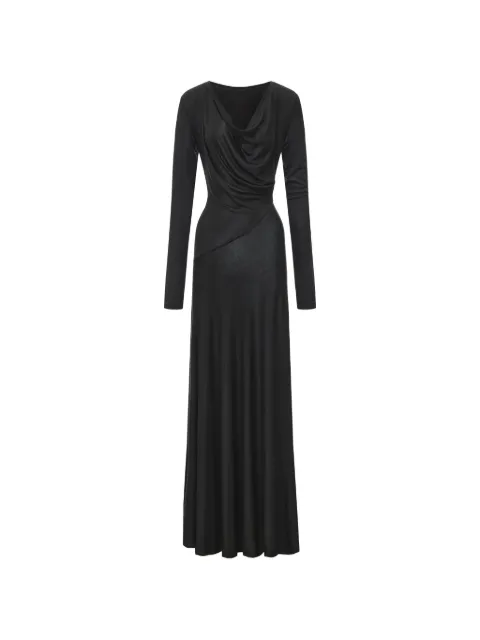 ili node Lucia draped long-sleeve maxi dress