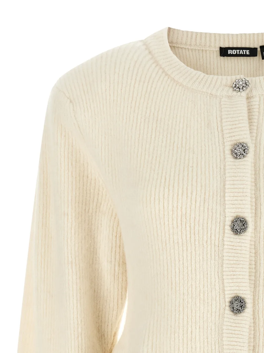 ROTATE BIRGER CHRISTENSEN knit bijoux cardigan Beige