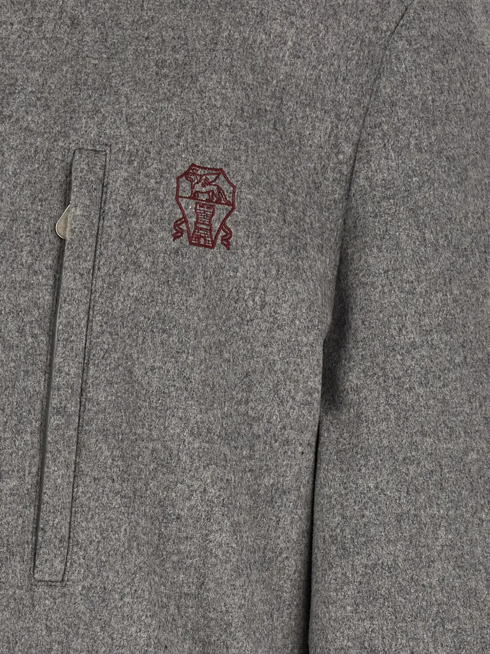 Brunello Cucinelli Mountain belted wool coat Grijs