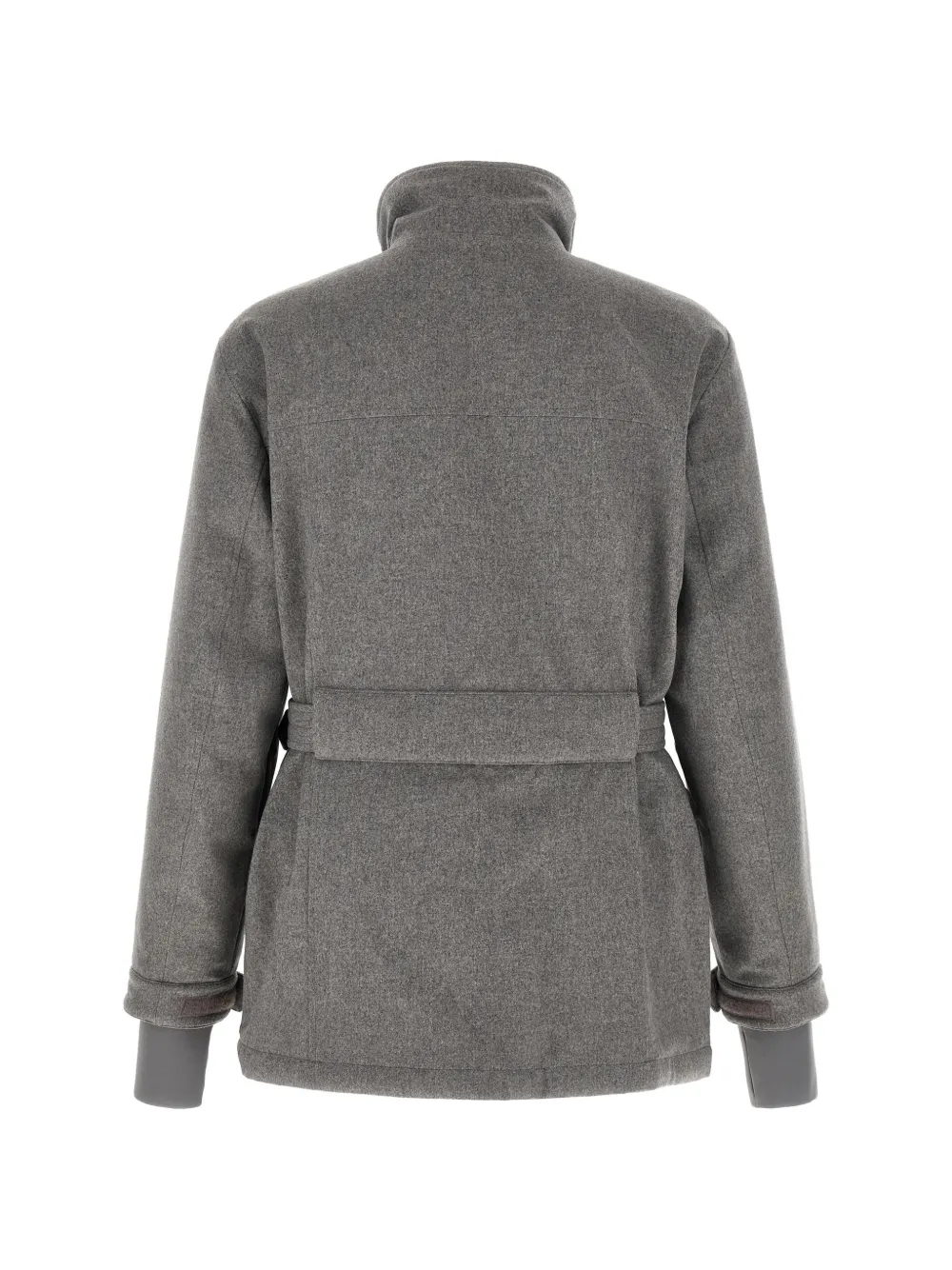 Brunello Cucinelli Mountain belted wool coat Grijs