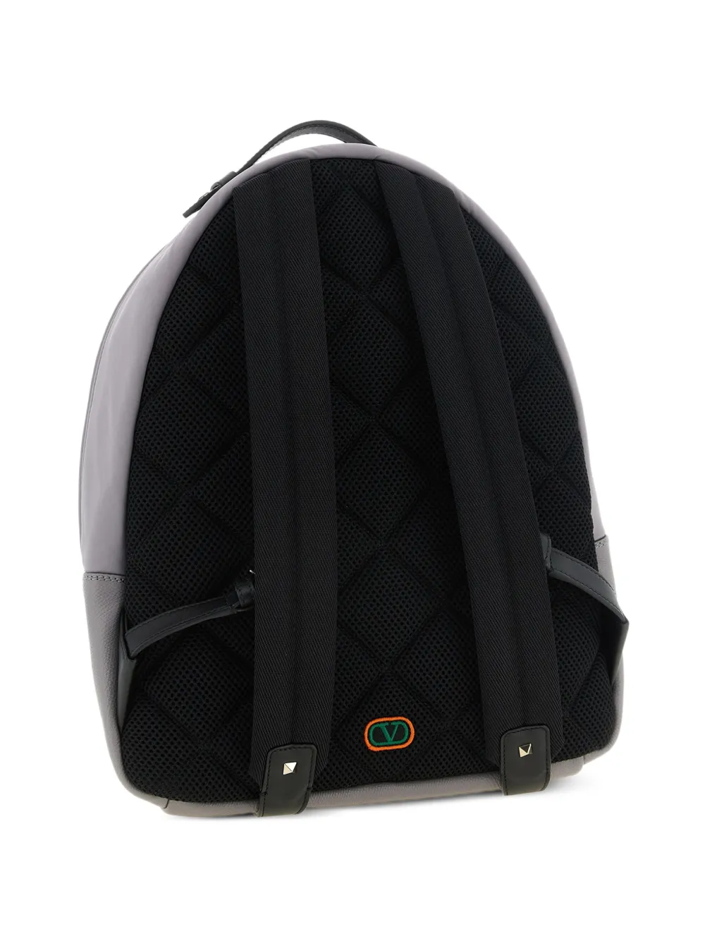 Valentino Garavani Rockstud Stud Up in technical-fabric backpack - Grigio