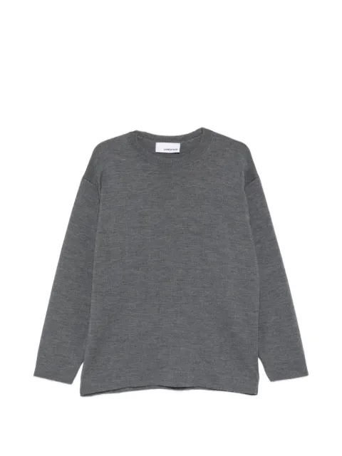 InLinum crew-neck drop-shoulder sweater