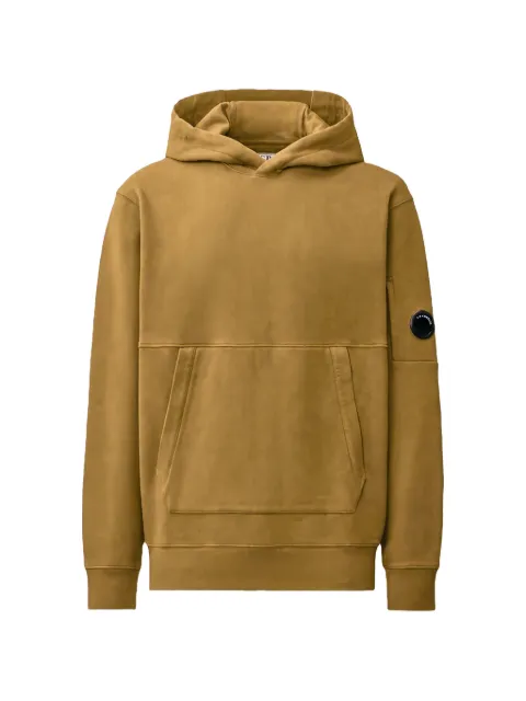 C.P. Company diagonal raised fleece Lens hooded sweatshirt