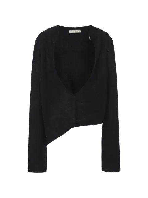 ili node Michelle asymmetric V-neck sweater