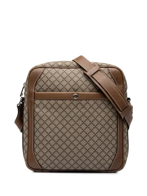 Gucci Pre-Owned 2000-2015 Diamante Coated Canvas Zip crossbody bag