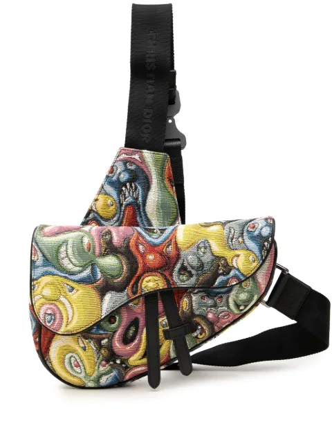Christian Dior Pre-Owned 2021 Kenny Scharf Canvas Saddle crossbody bag