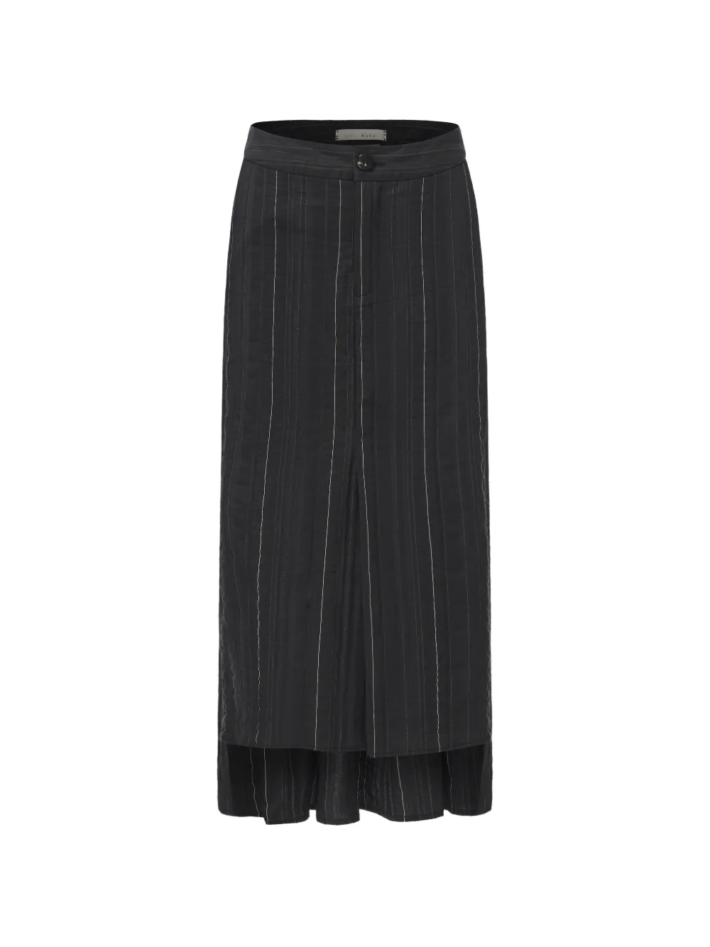 ili node Jett pinstripe-pattern midi skirt - Nero