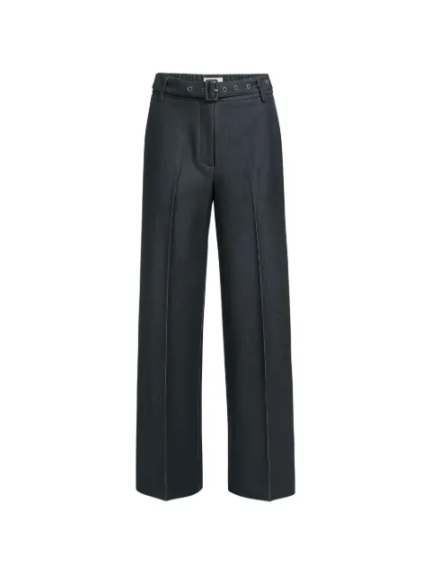 YAYA belted wide-leg trousers