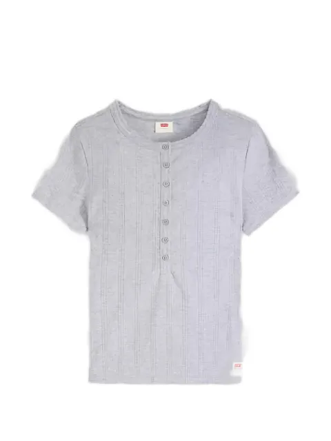 Levi's Dry Goods pointelle-knit henley T-shirt