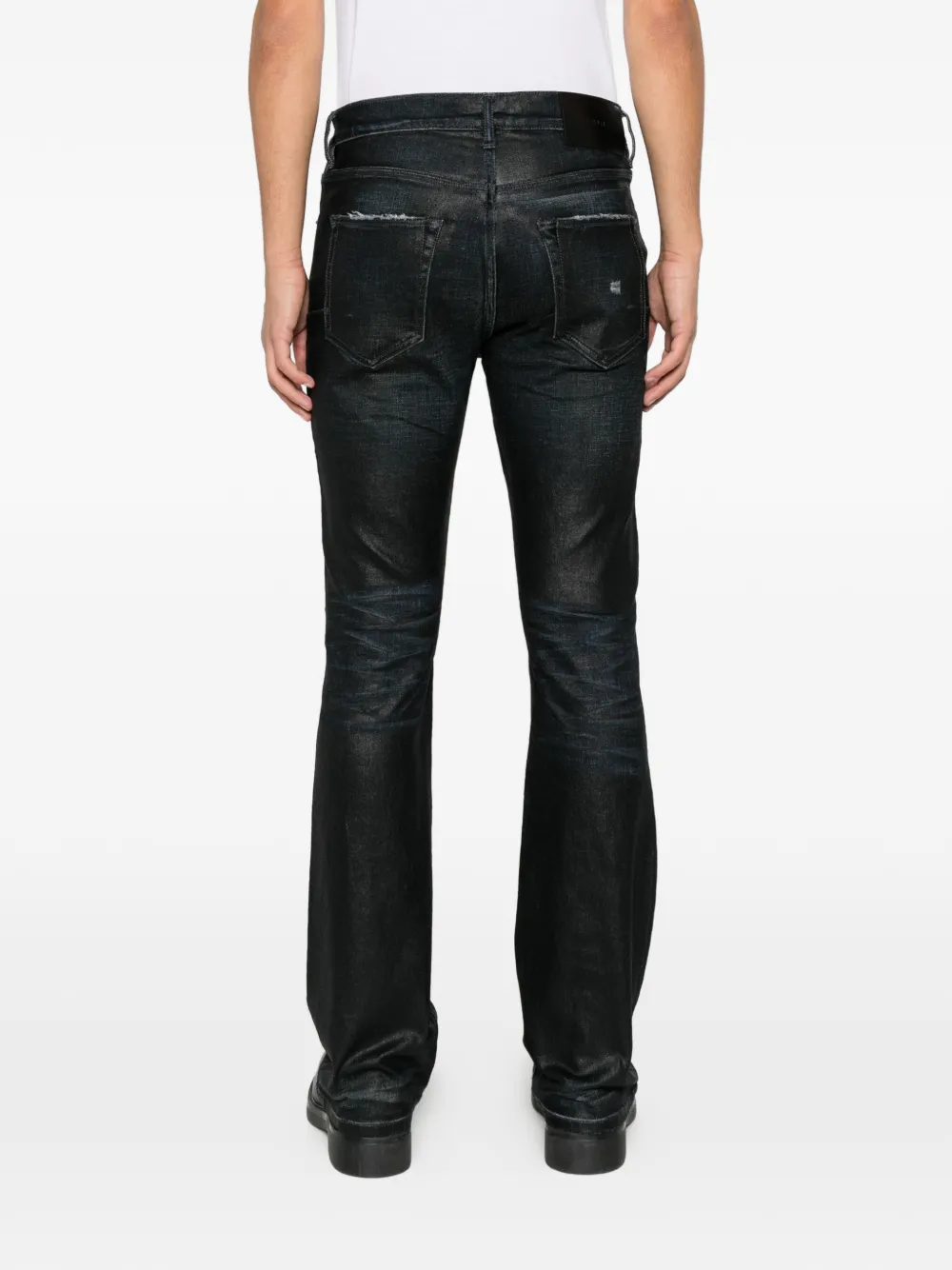 Purple Brand pleated straight-leg jeans Blauw