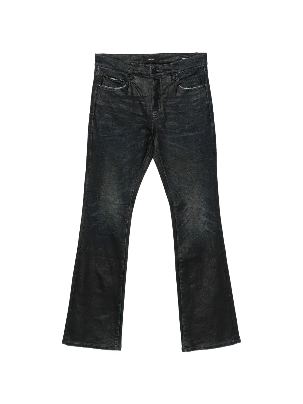 Purple Brand pleated straight-leg jeans Blauw