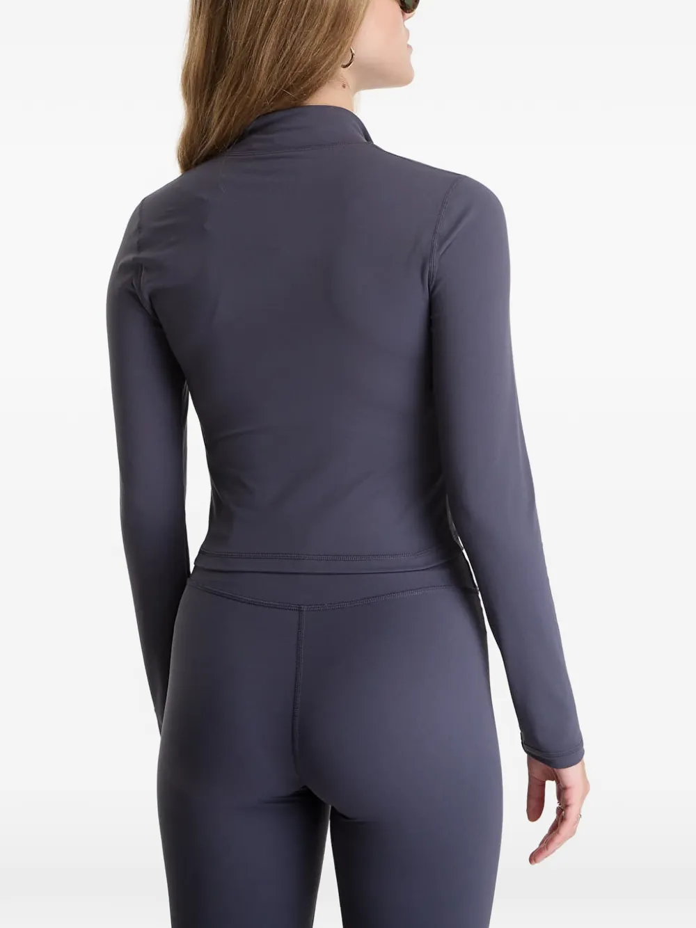 Sporty & Rich logo zip-front jacket Grijs