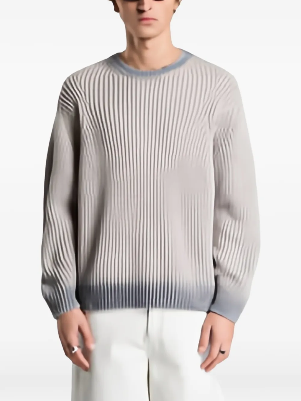 Obey Ian faded-wash sweater Grijs