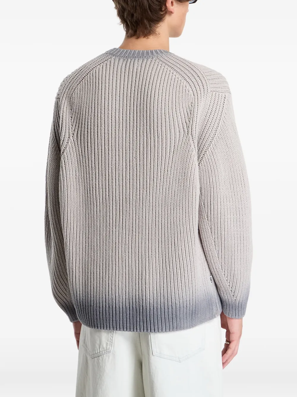Obey Ian faded-wash sweater Grijs