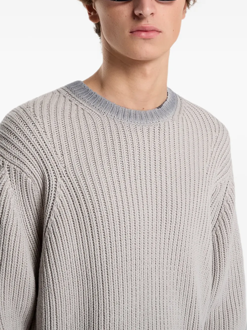 Obey Ian faded-wash sweater Grijs