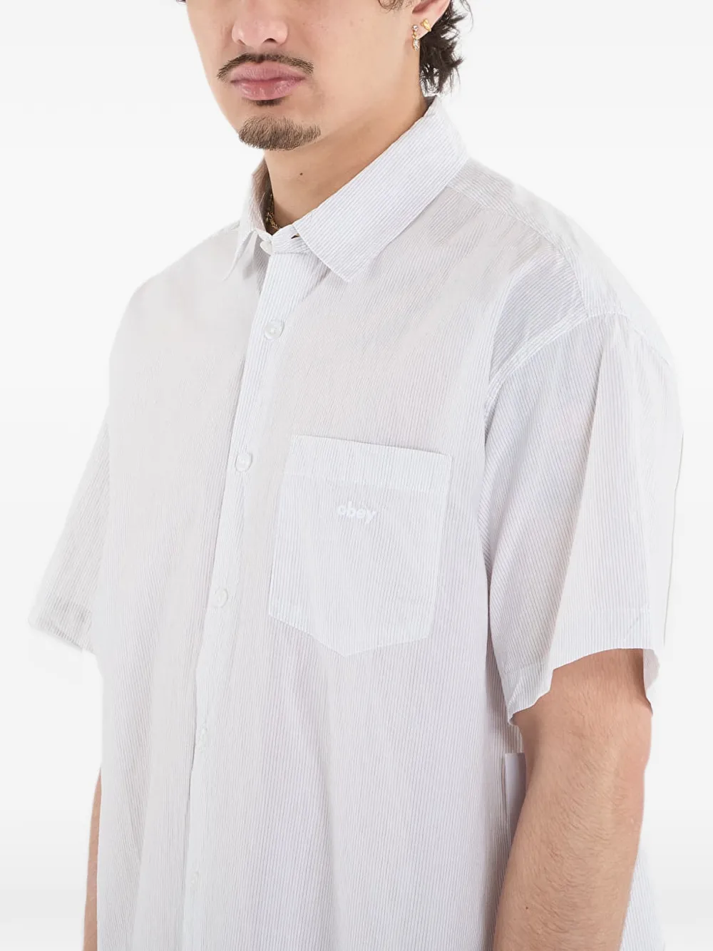 Obey Bigwig Jamie short-sleeve shirt Wit