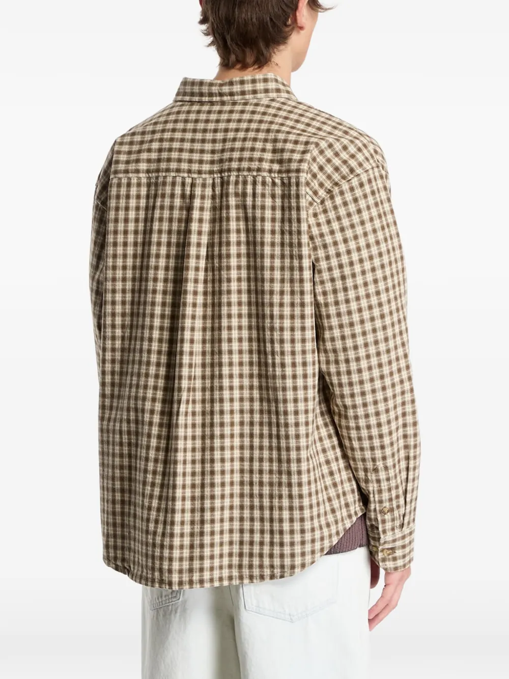 Obey Bigwig Axel check shirt Bruin