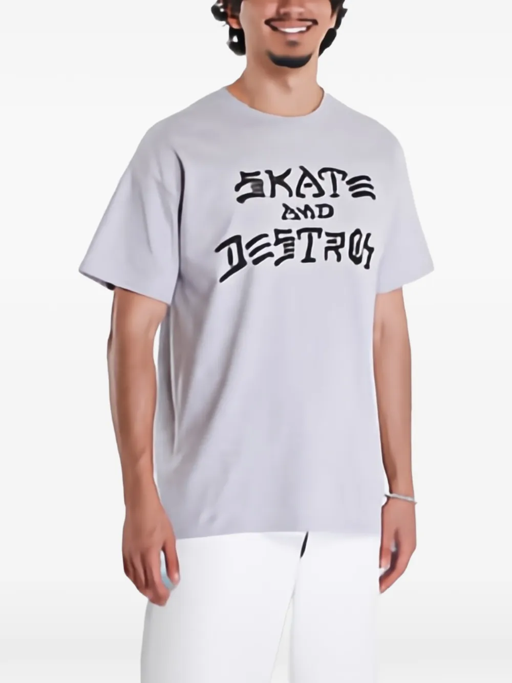 Thrasher Skate And Destroy T-shirt - Gris