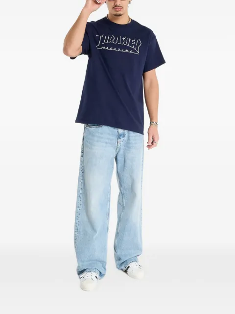 Thrasher playera Shadow Mag con logo estampado