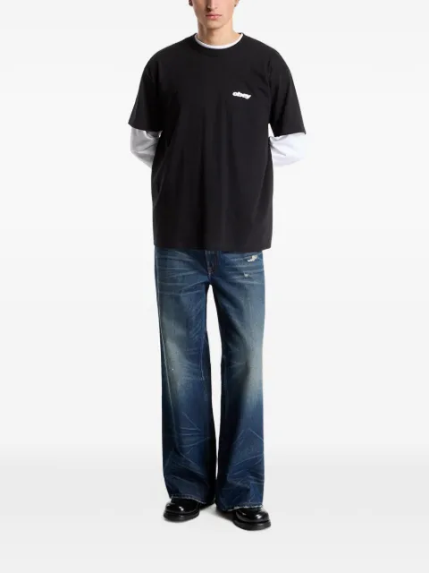 Obey VHS layered-sleeve T-shirt