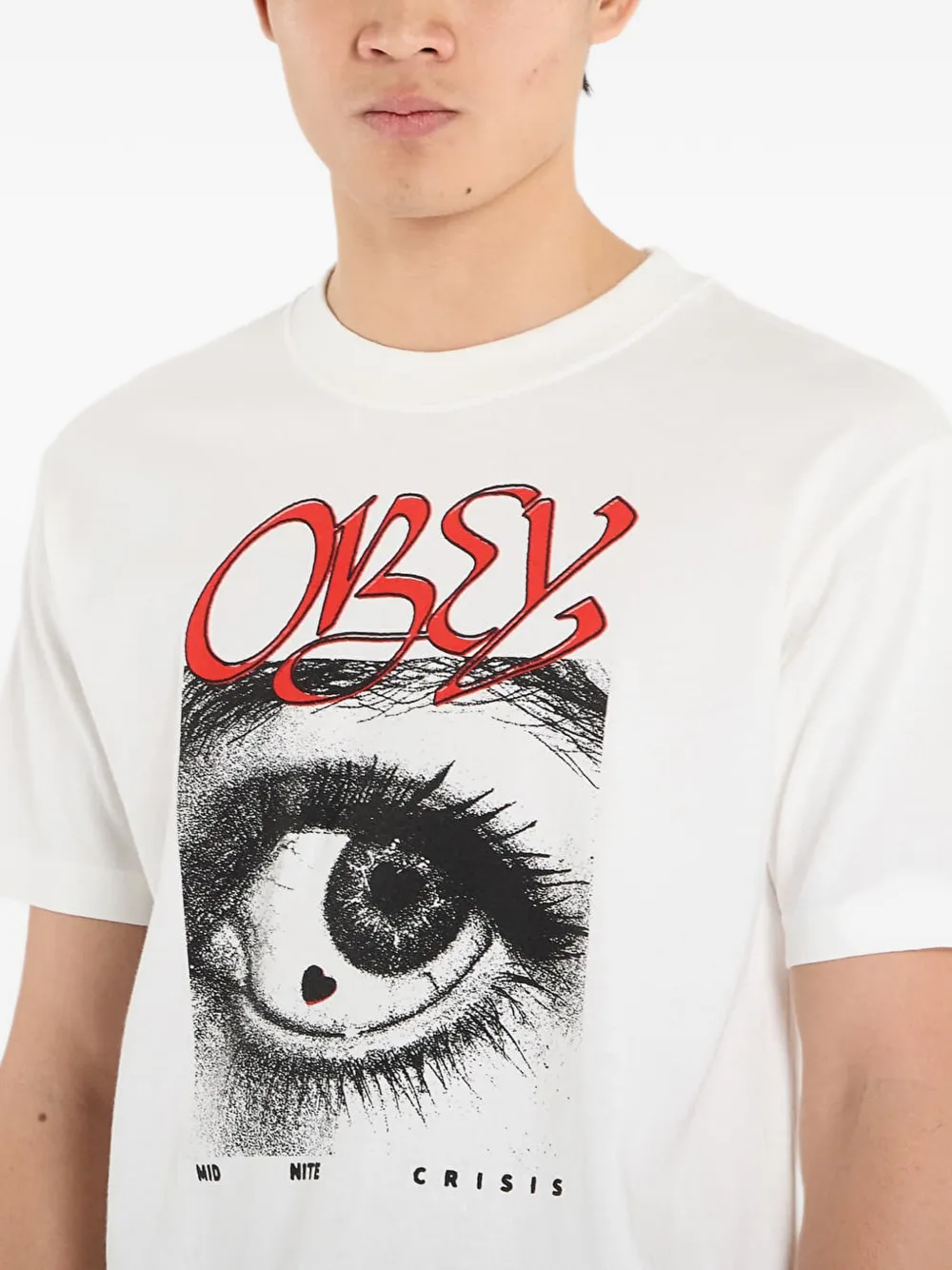 Obey Midnite Crisis T-shirt Wit