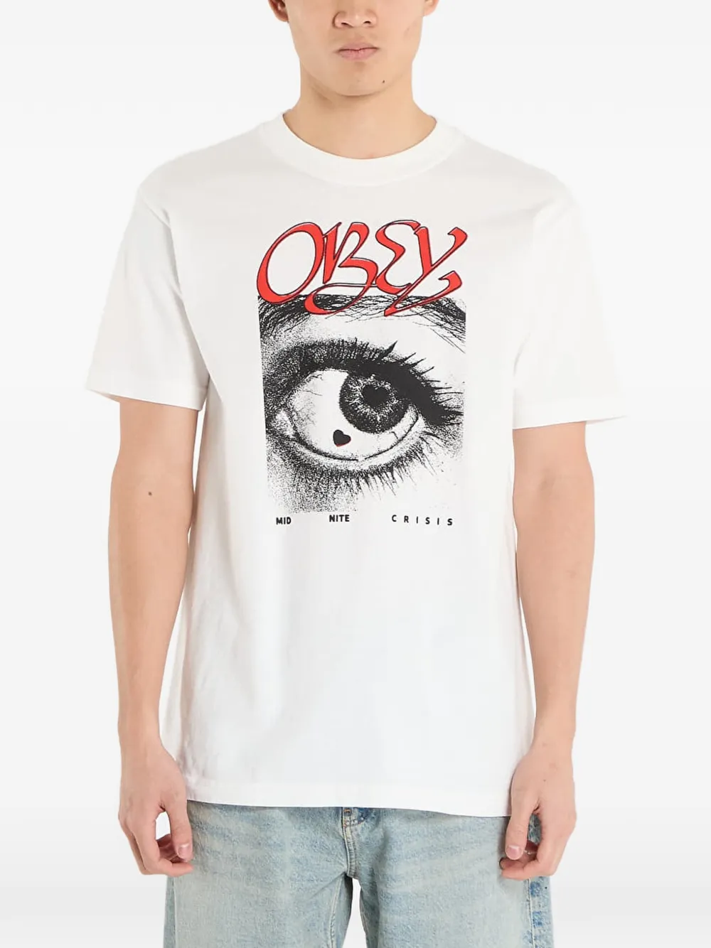 Obey Midnite Crisis T-shirt Wit