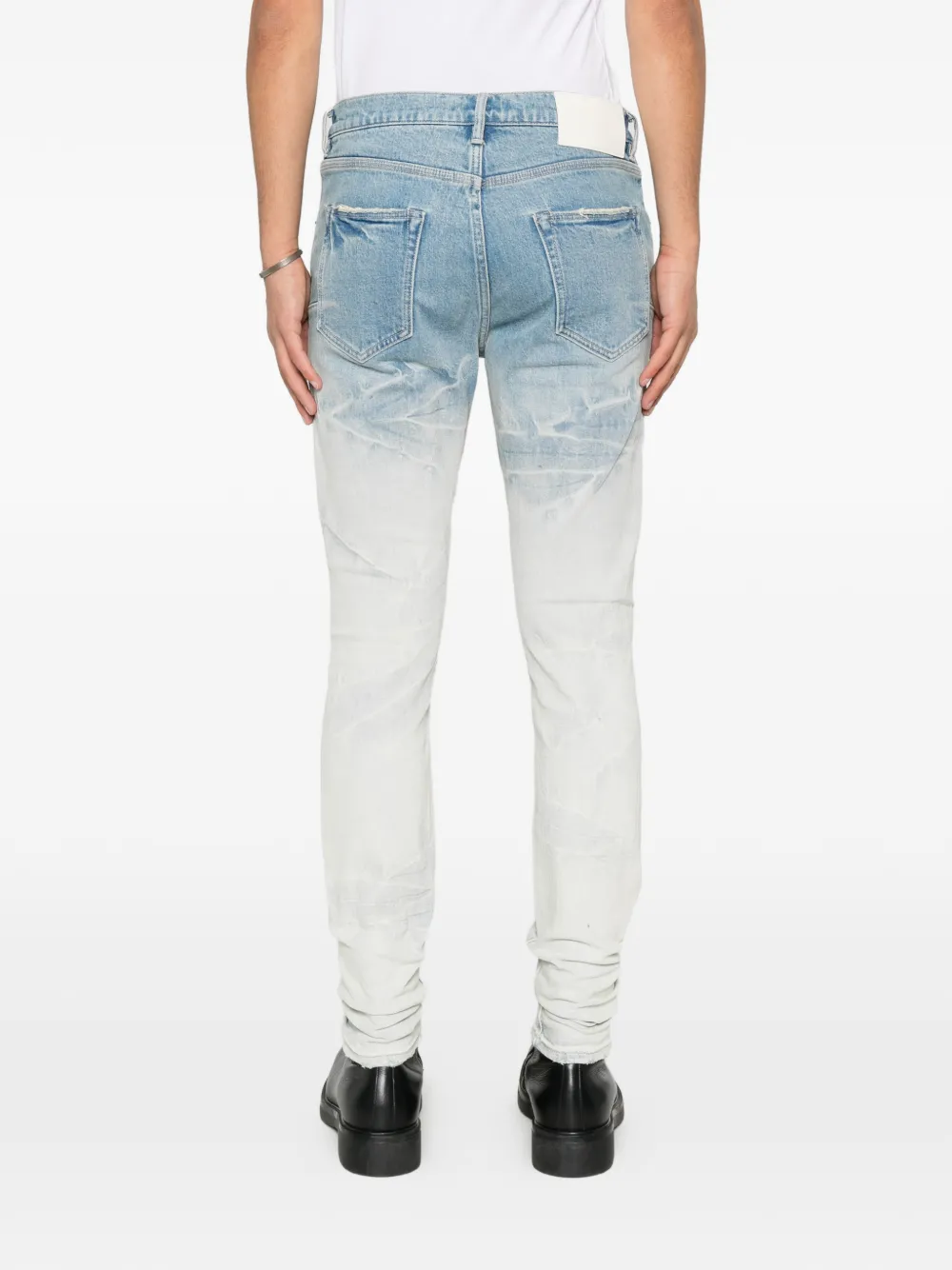 Purple Brand faded distressed jeans Blauw
