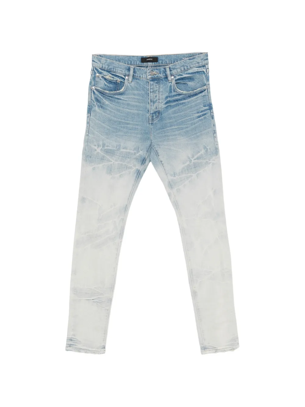 Purple Brand faded distressed jeans Blauw