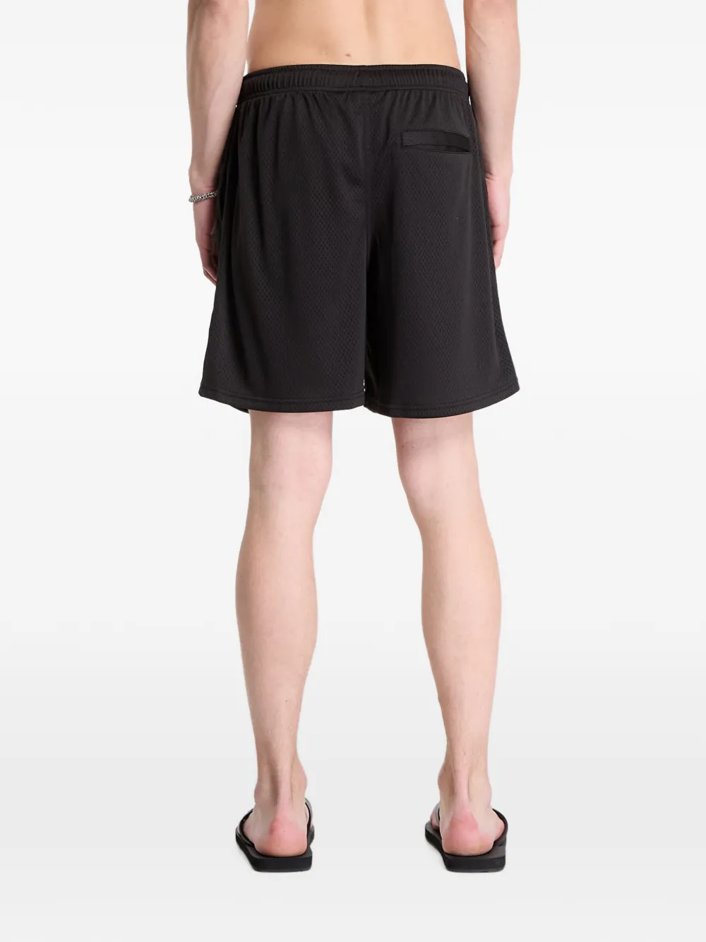 Obey stanton mesh shorts Zwart