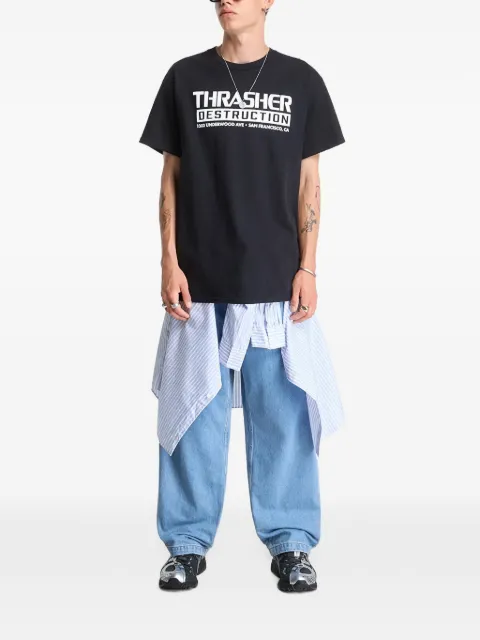 Thrasher Destruction logo-print T-shirt