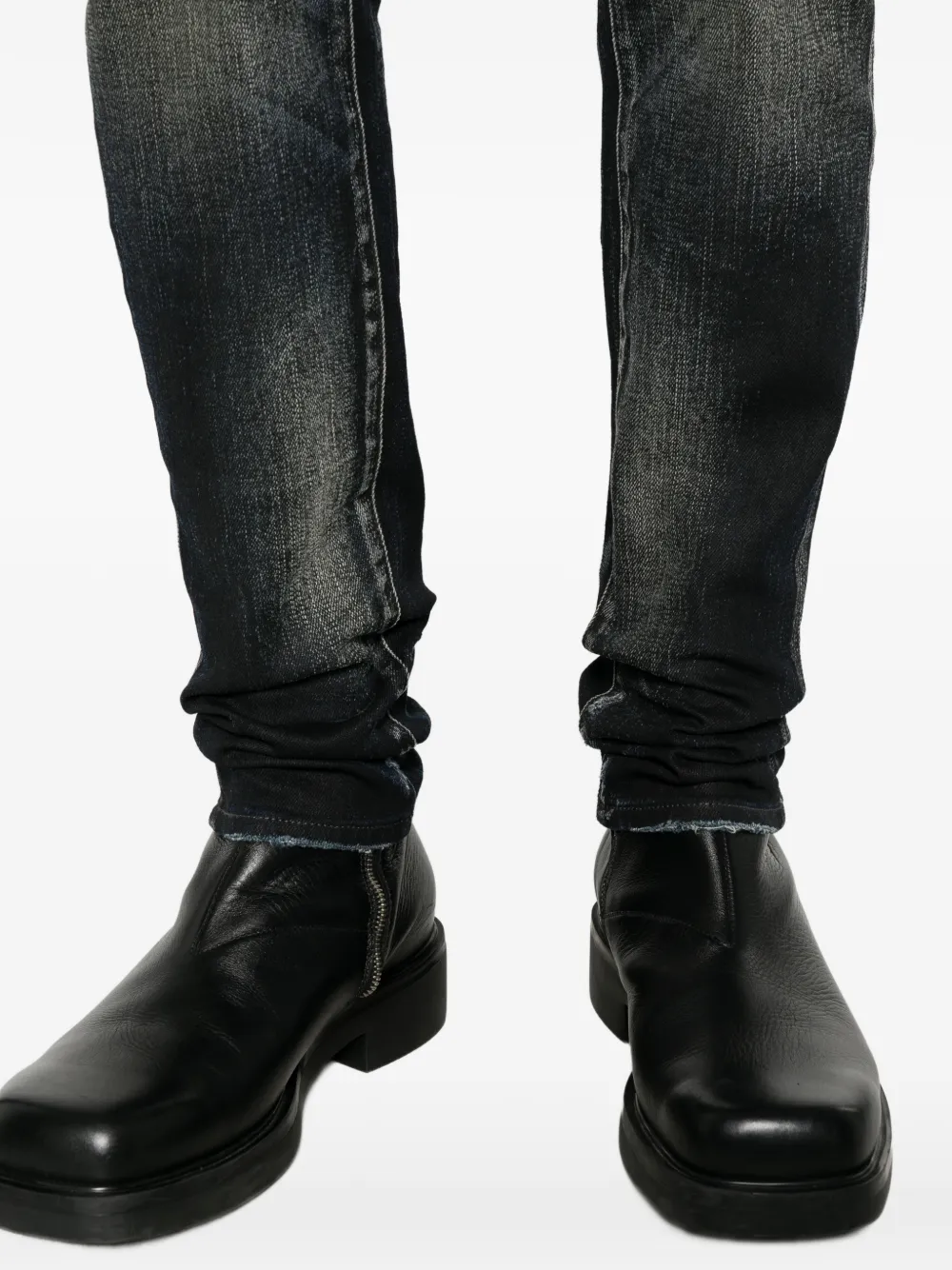 Purple Brand washed-effect jeans Zwart