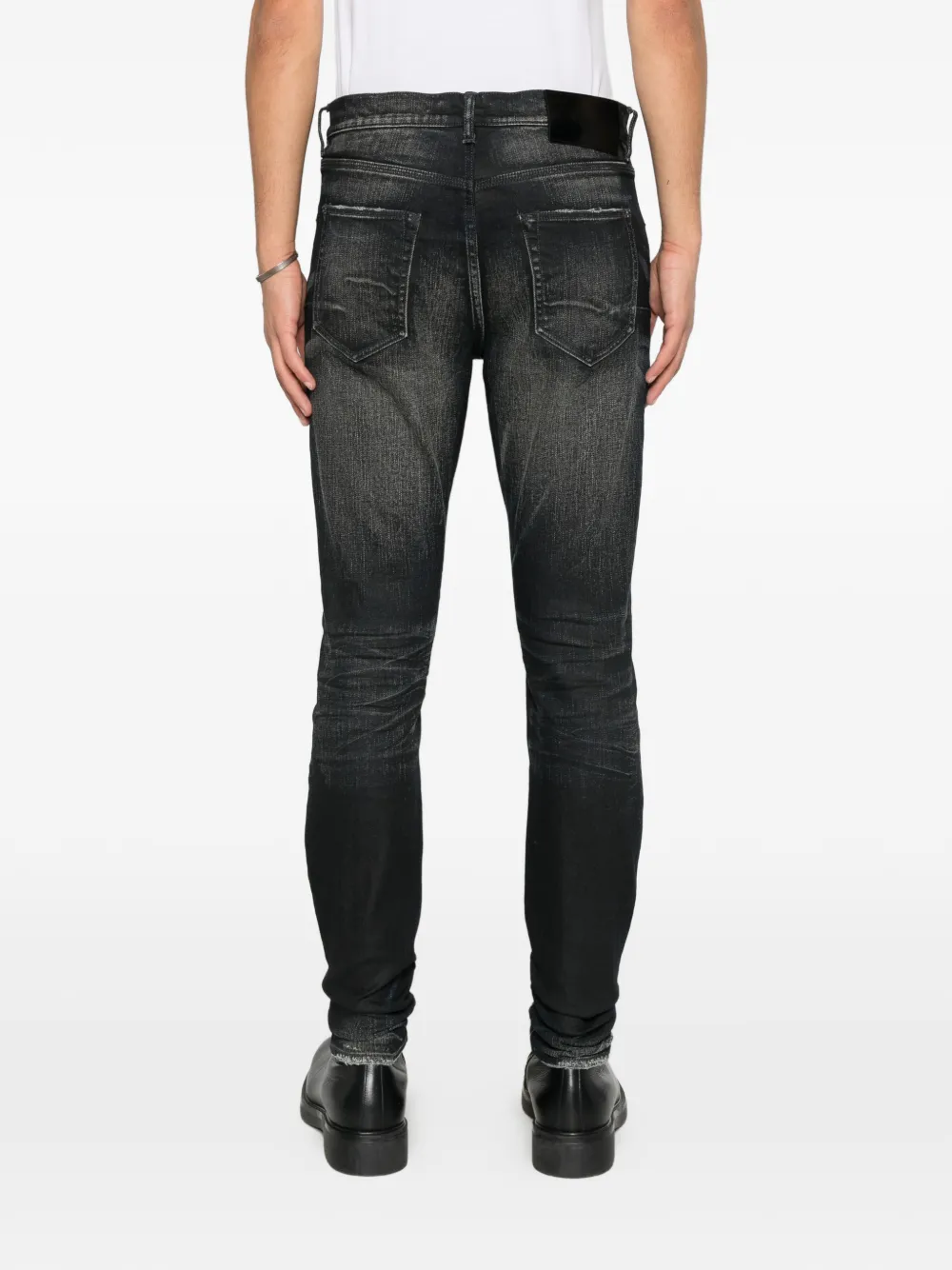 Purple Brand washed-effect jeans Zwart
