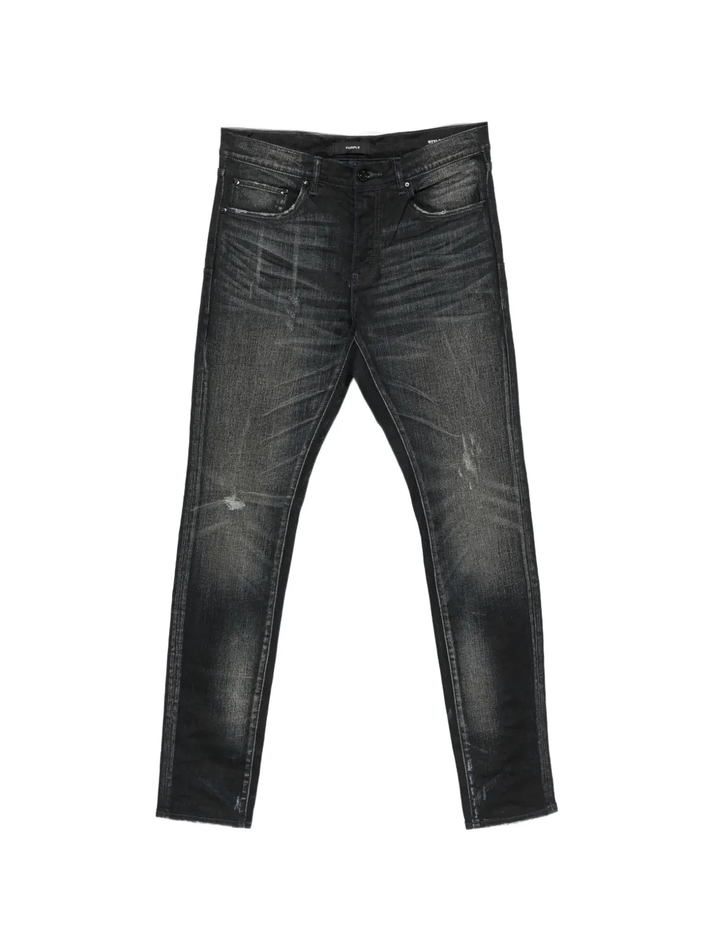 Purple Brand washed-effect jeans Zwart