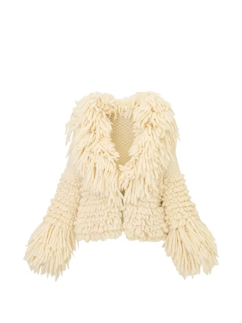 LoveShackFancy Ilyana shaggy-knit jacket