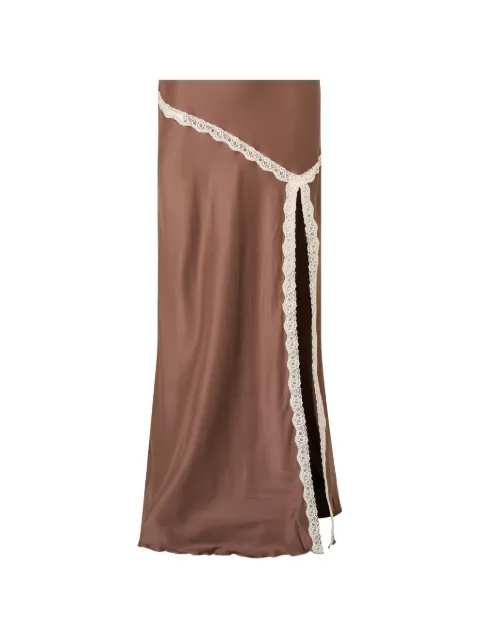 LoveShackFancy Emmabelle lace-trim midi skirt