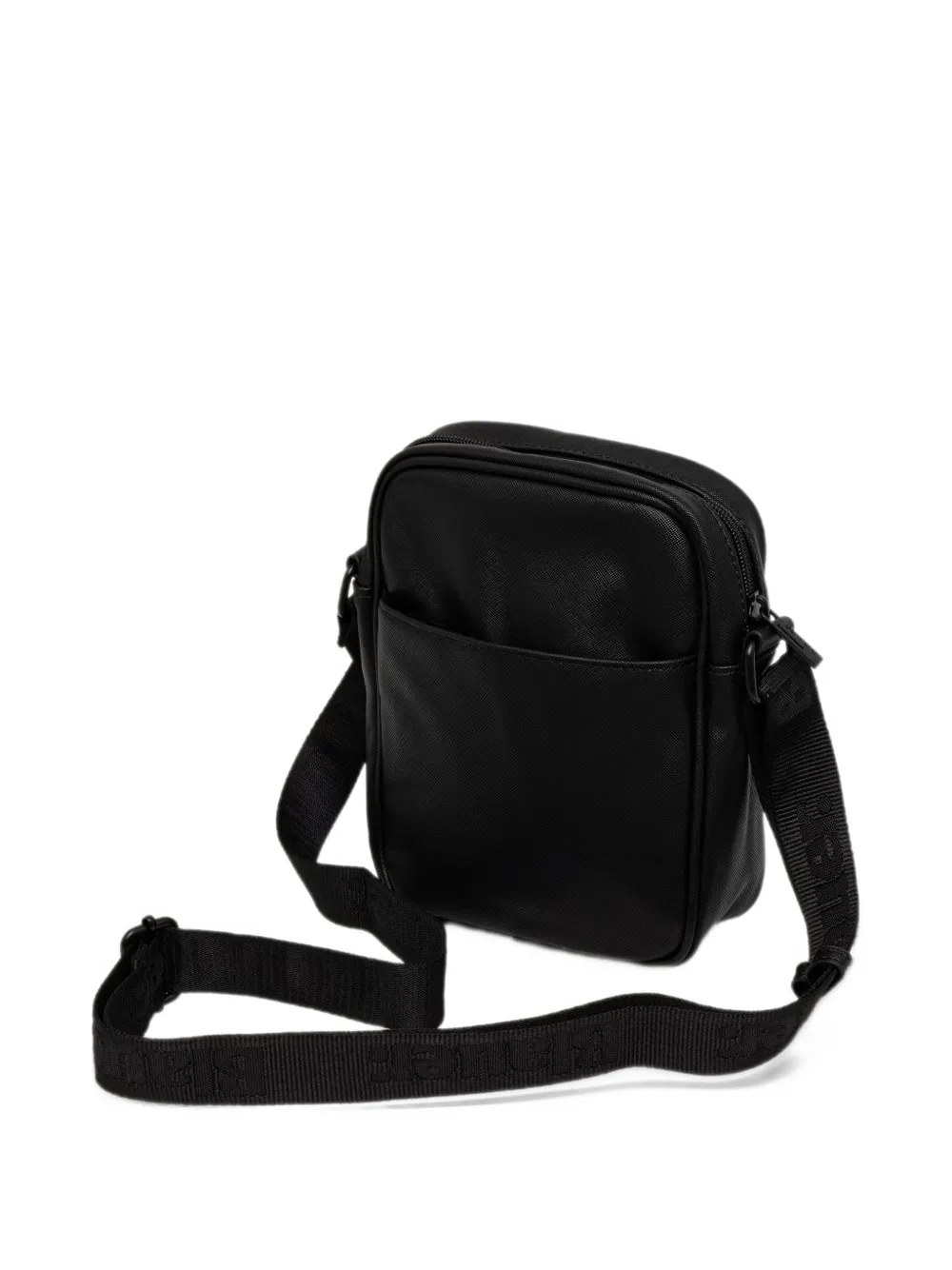 Blauer small logo-embossed messenger bag Zwart