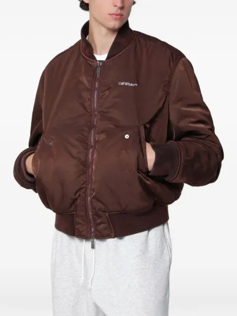 Off-White Arrows-embroidered bomber jacket