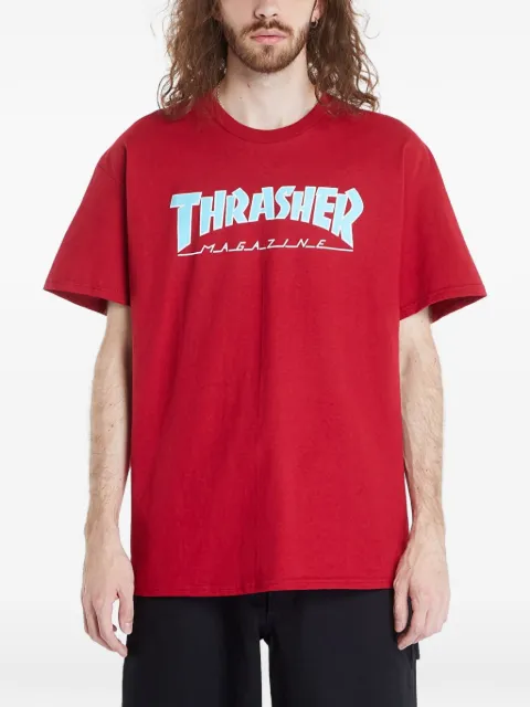 Thrasher Outlined logo-print T-shirt