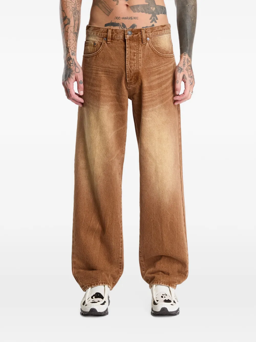 Obey Boxcar straight-leg jeans - Marrone